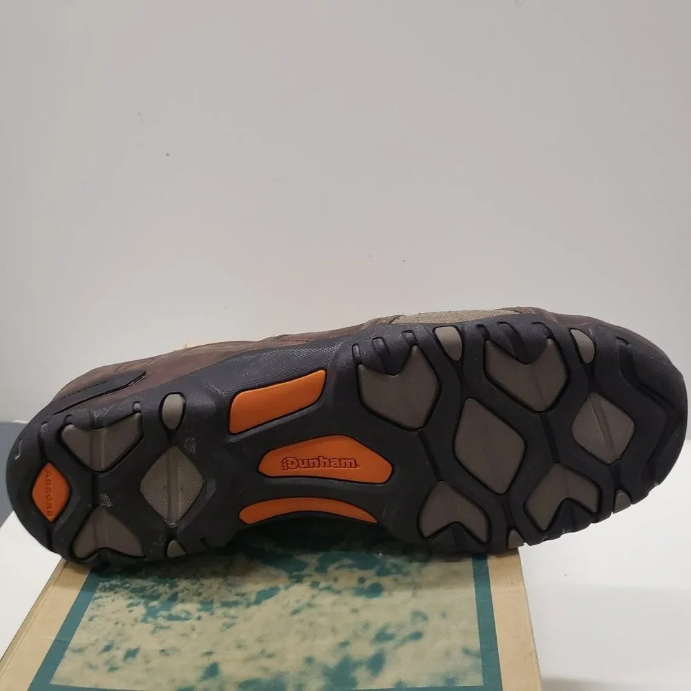 Dunham Men's Vibe Ruggards Tout Aller Brown Leather Sandals -‎ Size 13